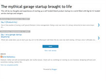 Tablet Screenshot of garagestartup.blogspot.com