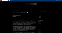 Desktop Screenshot of jordanpolson.blogspot.com