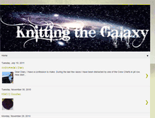 Tablet Screenshot of knittingthegalaxy.blogspot.com