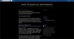 Desktop Screenshot of gunsinnashvillerestaurants.blogspot.com