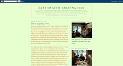 Desktop Screenshot of earthwatch-arizona2009.blogspot.com