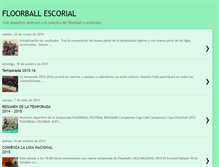Tablet Screenshot of floorballescorial.blogspot.com