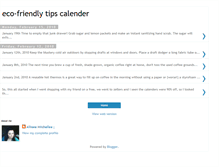 Tablet Screenshot of ecofriendlytipscalender.blogspot.com