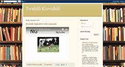 Desktop Screenshot of kiswahiliswahili.blogspot.com