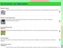 Tablet Screenshot of aoencontrodamatematica.blogspot.com