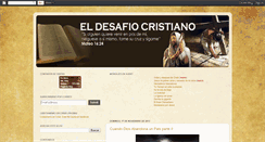 Desktop Screenshot of eldesafiocristiano.blogspot.com
