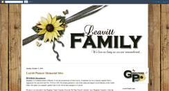 Desktop Screenshot of dudleyleavittfamilytree.blogspot.com