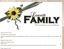 Tablet Screenshot of dudleyleavittfamilytree.blogspot.com