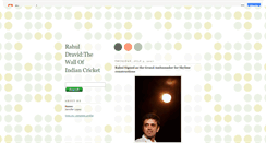 Desktop Screenshot of my-rahuldravid.blogspot.com