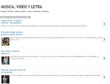 Tablet Screenshot of musicavideosletra.blogspot.com