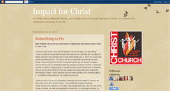 Desktop Screenshot of impact-for-christ.blogspot.com