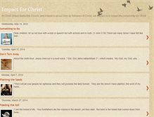Tablet Screenshot of impact-for-christ.blogspot.com