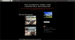 Desktop Screenshot of 1963plymouthfury.blogspot.com