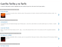 Tablet Screenshot of cuentostontosynotanto.blogspot.com