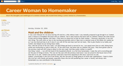 Desktop Screenshot of careerwoman2homemaker.blogspot.com