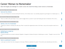 Tablet Screenshot of careerwoman2homemaker.blogspot.com
