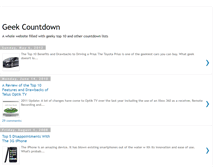 Tablet Screenshot of geekcountdown.blogspot.com