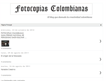 Tablet Screenshot of fotocopiascolombianas.blogspot.com