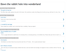 Tablet Screenshot of downtherabbitholeintowonderland.blogspot.com