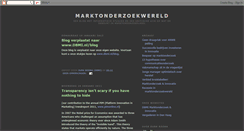 Desktop Screenshot of marktonderzoekwereld.blogspot.com