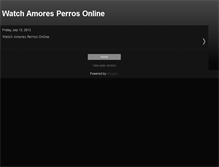 Tablet Screenshot of amores-perros-full-movie.blogspot.com