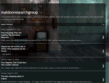 Tablet Screenshot of maldonresearchgroup.blogspot.com