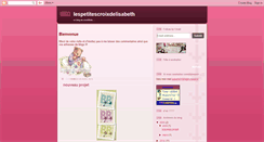 Desktop Screenshot of lespetitescroixdelisabeth.blogspot.com