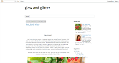 Desktop Screenshot of glowandglitter.blogspot.com