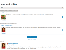Tablet Screenshot of glowandglitter.blogspot.com