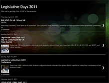 Tablet Screenshot of legislativedays2011.blogspot.com