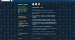 Desktop Screenshot of gregsguitars.blogspot.com