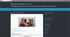 Desktop Screenshot of gamesonlieforpc.blogspot.com