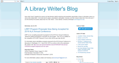 Desktop Screenshot of librarywriting.blogspot.com