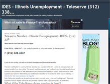 Tablet Screenshot of illinoisunemployment.blogspot.com