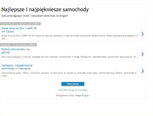 Tablet Screenshot of najlepsze-samochody.blogspot.com