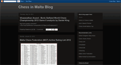 Desktop Screenshot of chessinmalta.blogspot.com