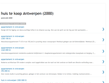 Tablet Screenshot of huis-te-koop-antwerpen.blogspot.com