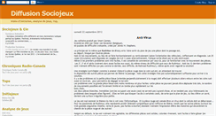 Desktop Screenshot of diffusionsociojeux.blogspot.com