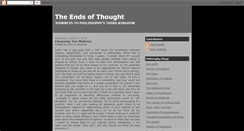 Desktop Screenshot of endsofthought.blogspot.com