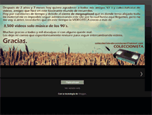 Tablet Screenshot of colecciondevideos90.blogspot.com