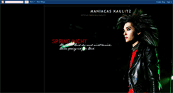 Desktop Screenshot of billkaulitzmaniacas.blogspot.com