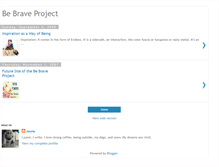 Tablet Screenshot of bebraveproject.blogspot.com