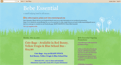 Desktop Screenshot of bebe-essential.blogspot.com