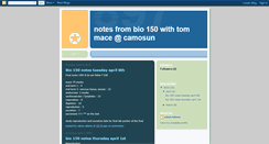 Desktop Screenshot of bio150notes.blogspot.com