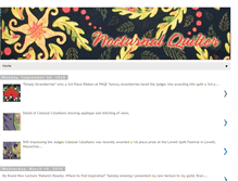 Tablet Screenshot of nocturnalquilter.blogspot.com