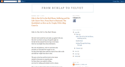 Desktop Screenshot of fromburlaptovelvet.blogspot.com