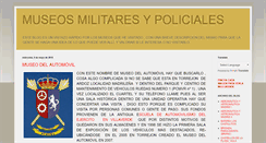 Desktop Screenshot of museosmilitaresypoliciales.blogspot.com