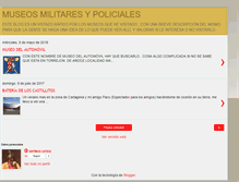 Tablet Screenshot of museosmilitaresypoliciales.blogspot.com