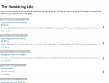 Tablet Screenshot of nondatinglife.blogspot.com