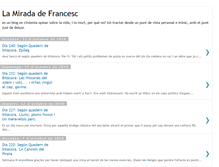 Tablet Screenshot of lamiradadefrancesc.blogspot.com